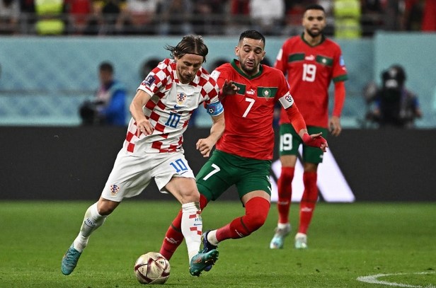 克罗地亚在击败摩洛哥后获得世界杯第三名
